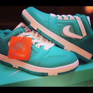 SOLD! Supreme / Nike Teal Men's AF2 Low